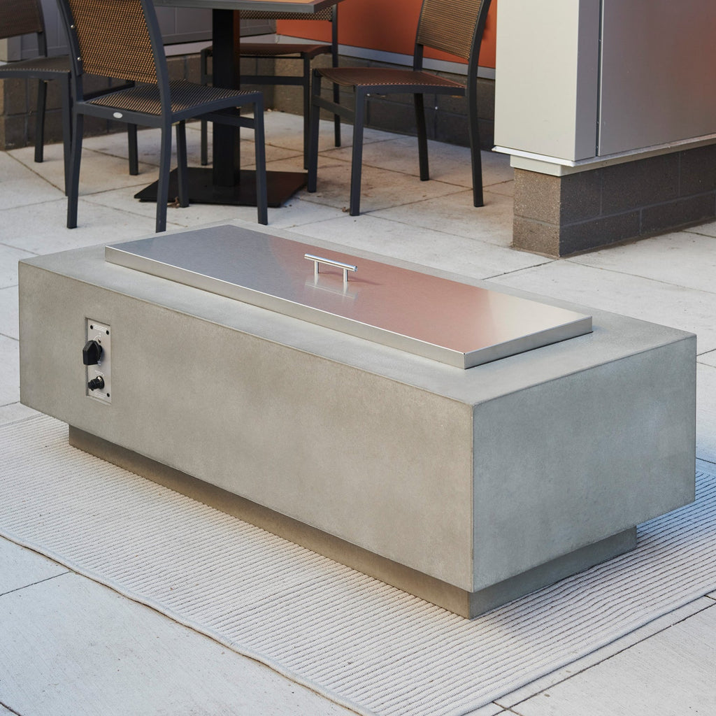 The Outdoor GreatRoom Company Natural Grey Cove 54" Linear Gas Fire Pit Table | CV-54