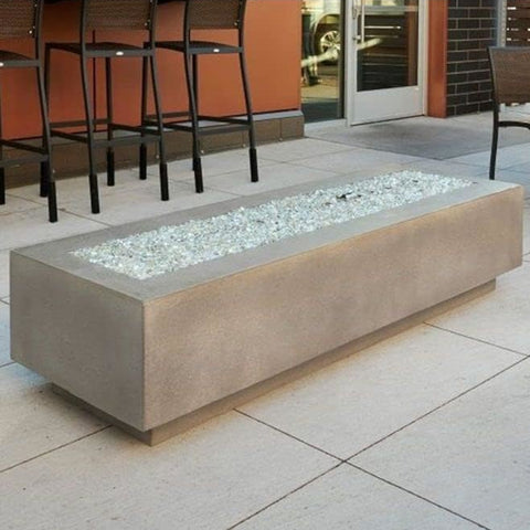 Image of The Outdoor GreatRoom Company Natural Grey Cove 72" Linear Gas Fire Pit Table | CV-72