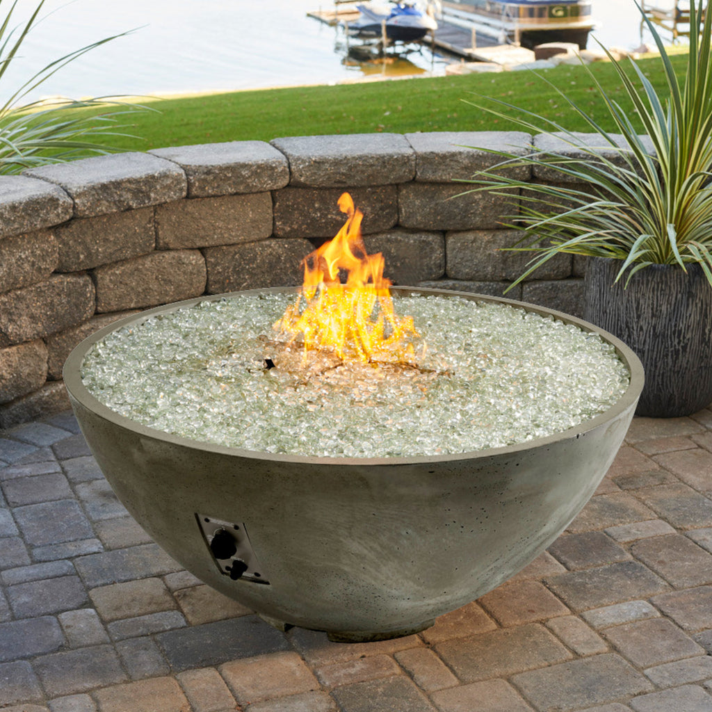 The Outdoor GreatRoom Company Natural Grey Cove Edge 42" Round Gas Fire Pit Bowl | CV-30E