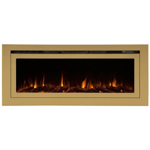 Touchstone Sideline Deluxe Gold 50" Recessed Smart Electric Fireplace | 86275