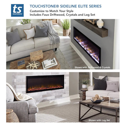 Image of Touchstone Sideline Elite Smart Forte 40 Inch Recessed Smart Electric Fireplace | 80052