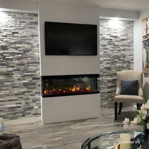 Image of Touchstone Sideline Infinity 50" 3-Sided WiFi Enabled Recessed Electric Fireplace | 80045