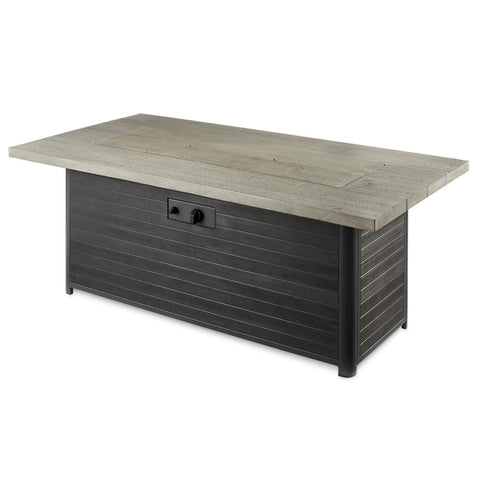 Image of The Outdoor GreatRoom Company 61-Inch Linear Propane Gas Fire Pit Table - Grey Cedar - CR-1242-K - Fire Pit Table - The Outdoor GreatRoom Company - ElectricFireplacesPlus.com
