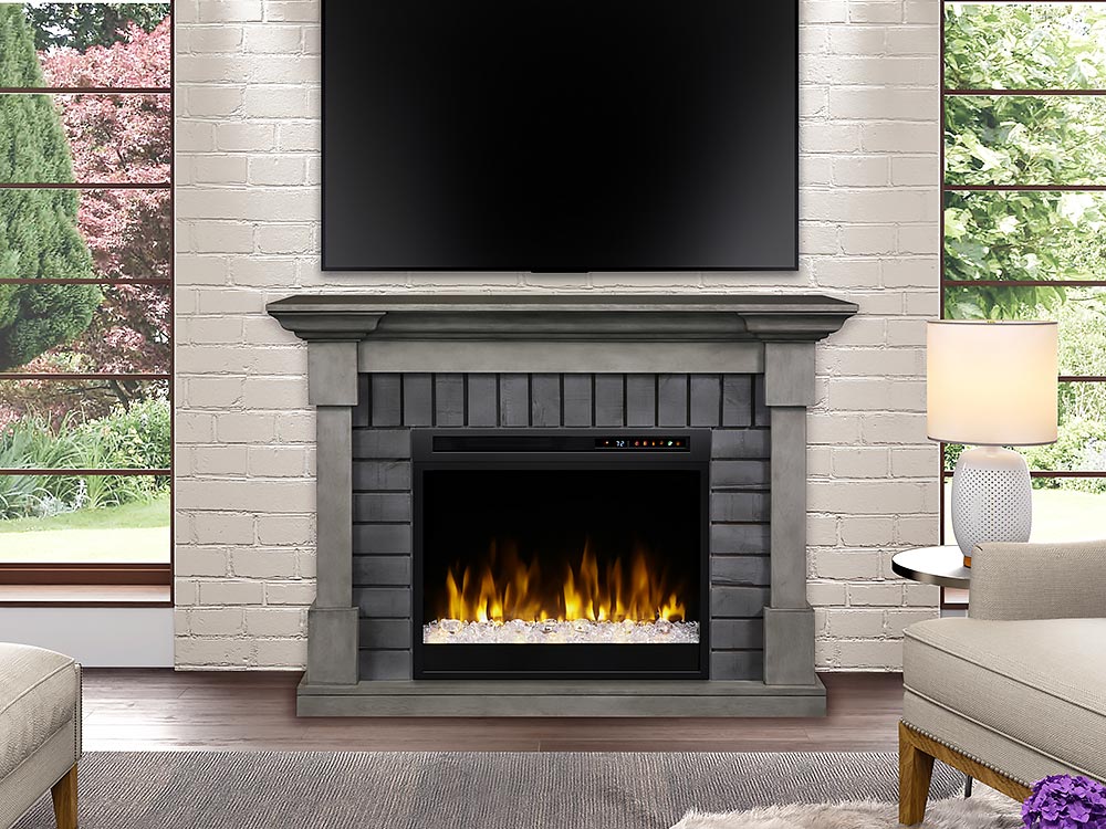 Dimplex Royce Electric Fireplace Mantel With Glass Ember Bed - GDS28G8-1924SK