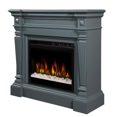 Image of Dimplex Heather Electric Fireplace Mantel With Glass Ember Bed - GDS28G8-1941WE