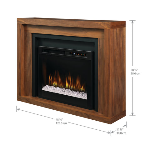 Image of Dimplex Anthony Electric Fireplace Mantel With Glass - GDS28G8-1942WL