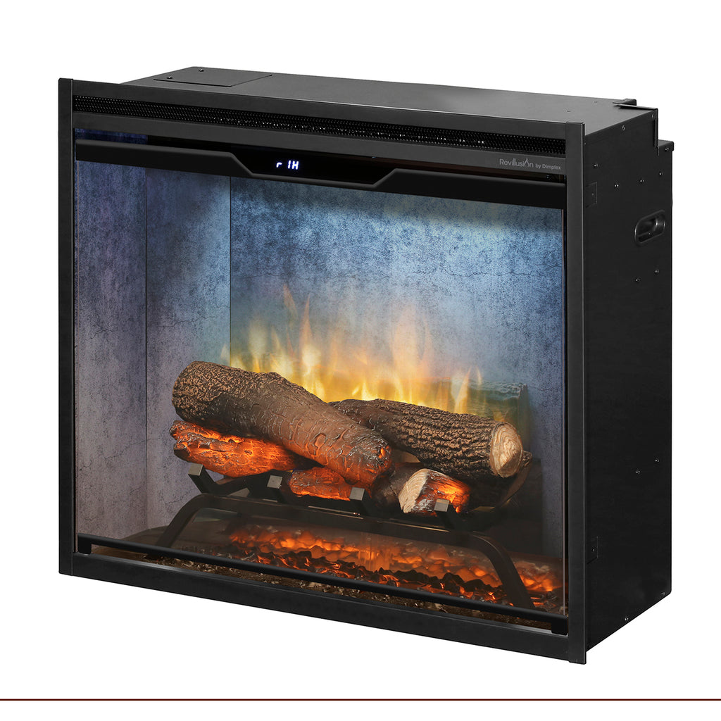 Dimplex Revillusion® 24-Inch Built-In Electric Fireplace - Weathered Concrete - RBF24DLXWC