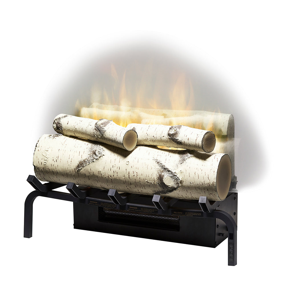 Dimplex Revillusion® 20" Electric Fireplace Birch Log Set With Ash Mat - RLG20BR