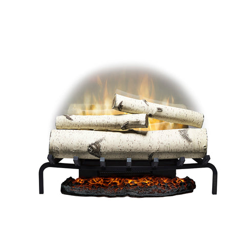 Image of Dimplex Revillusion® 25" Electric Fireplace Log Set w/ Ashmat - Birch Logs - RLG25BR