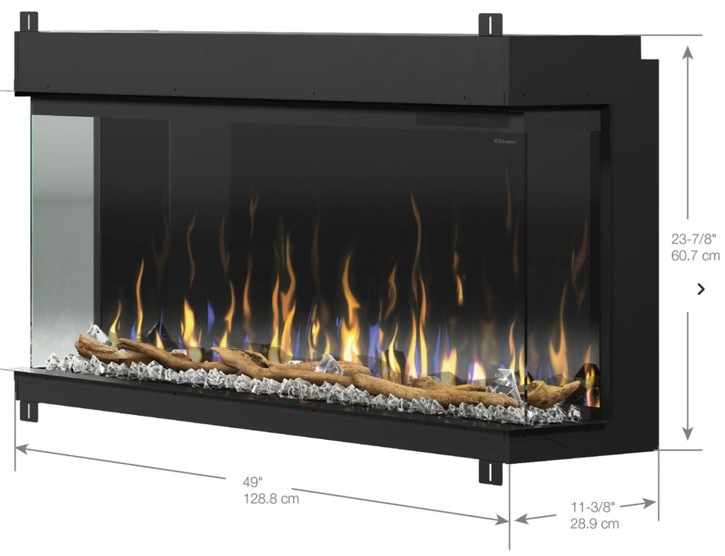 Dimplex Ignite XL Bold 50" Linear Built In Sided Electric Fireplac – 
