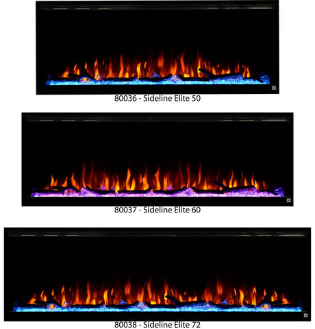 Image of Touchstone Sideline Elite 72" Linear Flush Mount WiFi Enabled Smart Electric Fireplace - (Alexa / Google Compatible) - 80038