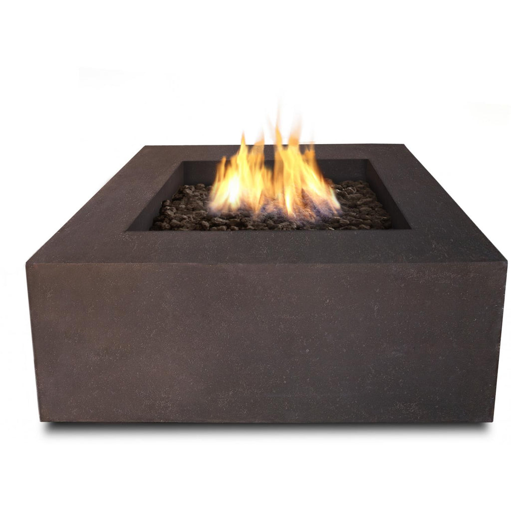 Real Flame Baltic 36-Inch Square Natural Gas Fire Pit Table - Kodiak Brown - Fire Table - Real Flame - ElectricFireplacesPlus.com