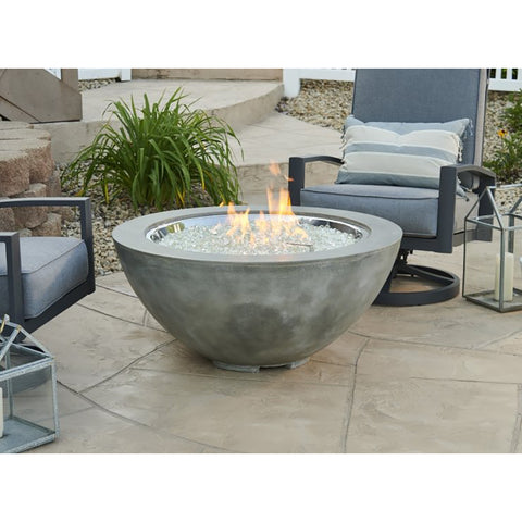 Image of The Outdoor GreatRoom Company Natural Grey Cove 42" Round Gas Fire Pit Bowl | CV-30