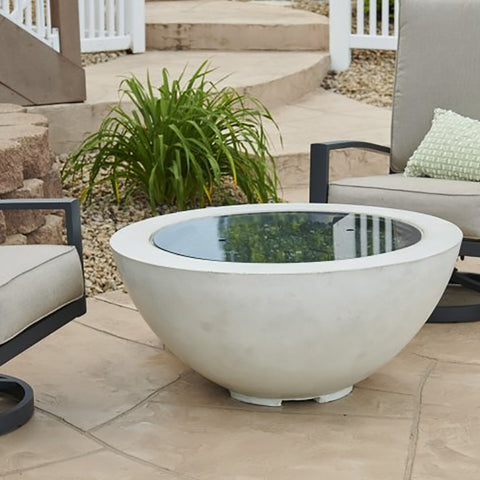 Image of The Outdoor GreatRoom Company White Cove 42" Round Gas Fire Pit Bowl | CV-30WT