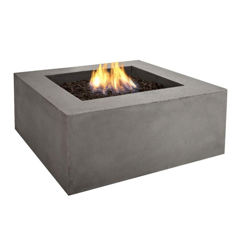 Image of Real Flame Baltic 36-Inch Square Natural Gas Fire Pit Table - Kodiak Brown - Fire Table - Real Flame - ElectricFireplacesPlus.com