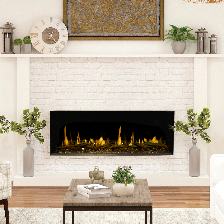 Modern Flames Orion Multi 76" Virtual Fireplace | Recessed Mount | Single Or Multi-Sided | OR76-MULTI