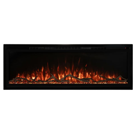 Image of Modern Flames Spectrum Slimline 74" Wall Mount/Recessed Electric Fireplace - SPS-74B