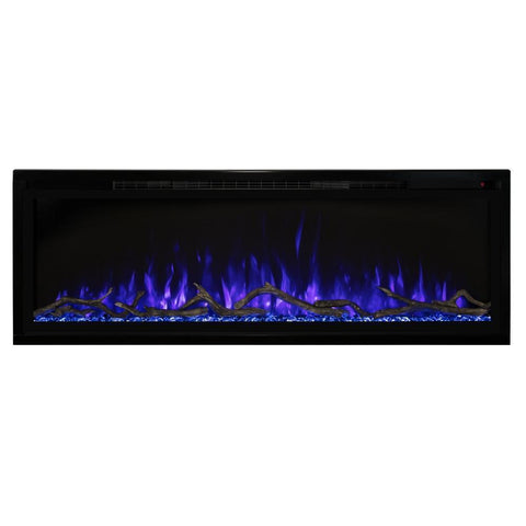 Image of Modern Flames Spectrum Slimline 60" Wall Mount/Recessed Electric Fireplace - SPS-60B