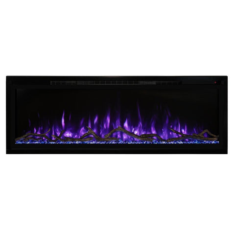 Image of Modern Flames Spectrum Slimline 60" Wall Mount/Recessed Electric Fireplace - SPS-60B