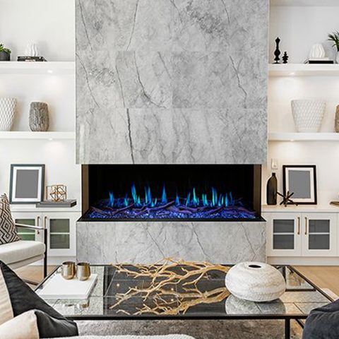 Image of Modern Flames Orion Multi 120" Virtual Fireplace | Recessed Mount | Single Or Multi-Sided | OR120-MULTI